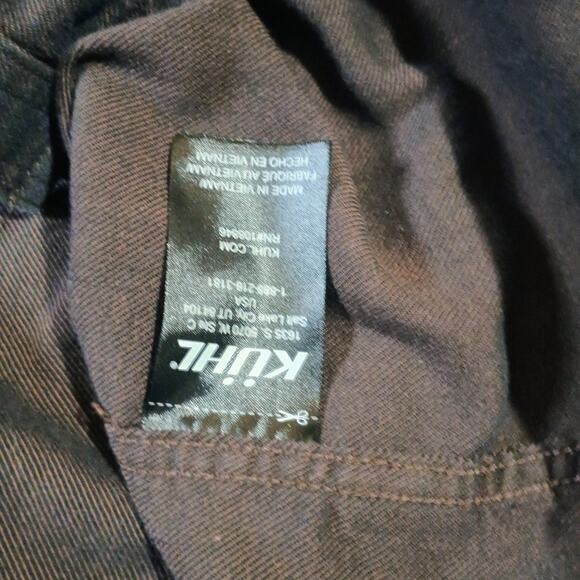 Kuhl Descendr Flannel Men's Size Large Brown Button Up Flap Pockets Long Sleeve - Picture 7 of 13